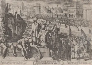 Plate 20: Elisha Bringing the Blinded Syrian Army to the King of Israel, from... ca Plate 20: Elisha Bringing the Blinded Syrian Army to the King of Israel, from... ca