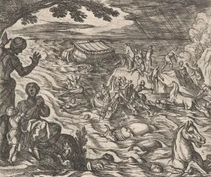 Plate 7: The Flood (Diluvium.), from Ovid's Metamorphoses, 1606 Plate 7: The Flood (Diluvium.), from Ovid's Metamorphoses, 1606