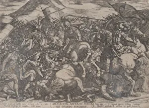 Plate 9: The Israelites Battling the Amalekites, from The Battles of the Old... ca Plate 9: The Israelites Battling the Amalekites, from The Battles of the Old... ca