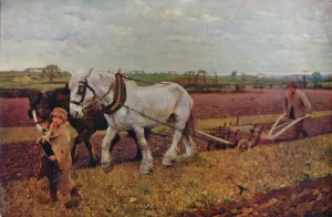 Ploughing, 1889 (1935). Artist: George Clausen Ploughing, 1889 (1935). Artist: George Clausen