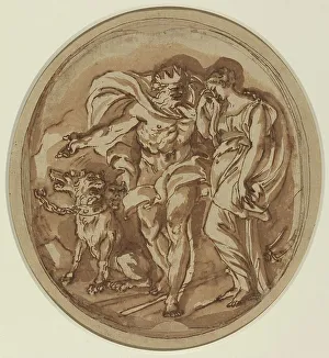 Baroque Art Era Prints: Pluto Bringing Proserpine to the Gates of Hell. Creator: Carlo Maratti