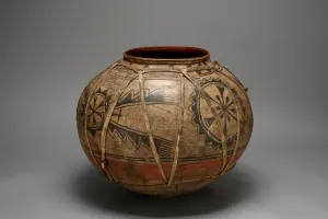 Native American Pottery Prints: Polychrome Jar, c. 1770. Creator: Unknown