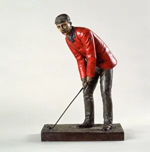 Polydrone bronze figure of John E Laidley, c1880 Polydrone bronze figure of John E Laidley, c1880