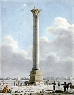 Pompeys Column, Alexandria 1798, 1798. Artist: Vivant Denon Pompeys Column, Alexandria 1798, 1798. Artist: Vivant Denon