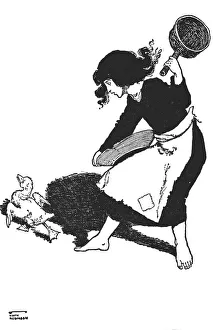 William Heath Robinson Prints: The Poor Duckling Was Scorned By All, c1930. Artist: W Heath Robinson