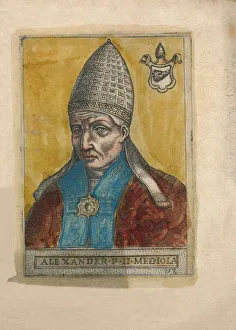 Roman Catholicism Images Prints: Pope Alexander II. Creator: Unknown