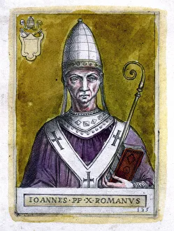 Catholic Religious Icons Prints: Pope John X