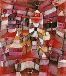 Prints of Rose Garden, 1920. Found in the collection of the Stadtische Galerie im Lenbachhaus, Munich Landscapes Prints: Rose Garden Print, 1920 Watercolor on paper
