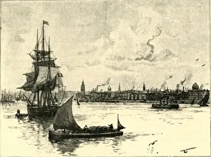 British Harbour Scenes Prints: The Port of Liverpool, 1898. Creator: Unknown