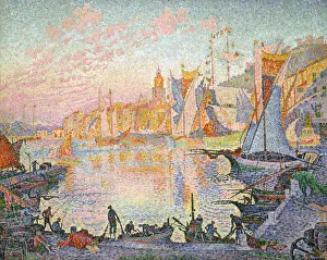 The Port of Saint-Tropez, 1901-1902. Artist: Signac, Paul (1863-1935) The Port of Saint-Tropez, 1901-1902. Artist: Signac, Paul (1863-1935)