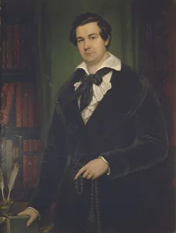 Portrait of the Actor Vasily Andreevich Karatygin (1802-1853), 1842. Artist: Tropinin, Vasili Andreyevich (1776-1857) Portrait of the Actor Vasily Andreevich Karatygin (1802-1853), 1842. Artist: Tropinin, Vasili Andreyevich (1776-1857)