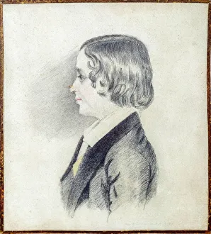 Portrait of Alexander Alexandrovich Pushkin (1833-1914), Son of the Poet, 1844 Portrait of Alexander Alexandrovich Pushkin (1833-1914), Son of the Poet, 1844