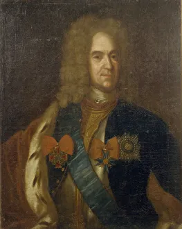 Portrait of Alexander Danilovich Menshikov, Generalissimo, Prince of the Holy Roman Empire and Duke Artist: Anonymous Portrait of Alexander Danilovich Menshikov, Generalissimo, Prince of the Holy Roman Empire and Duke Artist: Anonymous