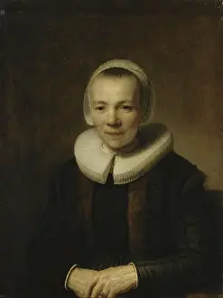 Rembrandt Prints: Rembrandt Print of Baertje Martens, 1640