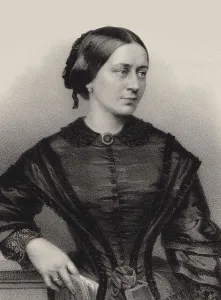 Portrait of Clara Schumann, 1860 Print by Franz Hanfstaengl