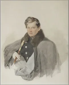 Portrait of Count Sergey Vasilyevich Trubetskoy (1815-1859), 1835. Artist: Sokolov, Pyotr Fyodorovich (1791-1848) Portrait of Count Sergey Vasilyevich Trubetskoy (1815-1859), 1835. Artist: Sokolov, Pyotr Fyodorovich (1791-1848)