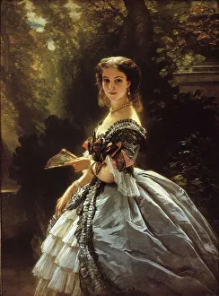 Portrait of Countess Elizabeth Esperovna Trubetskaya, nee Belosselskaya-Belozerskaya (1834-1907) Portrait of Countess Elizabeth Esperovna Trubetskaya, nee Belosselskaya-Belozerskaya (1834-1907)