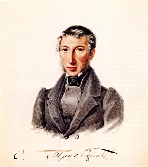 Portrait of Decembrist Prince Sergei Petrovich Trubetskoy (1790-1860), 1839 Portrait of Decembrist Prince Sergei Petrovich Trubetskoy (1790-1860), 1839