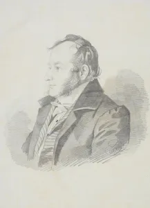 Romanticism Fine Art Prints: Portrait of E. E. Jungcurt, 1830s. Creator: Hampeln, Carl, von (1794-after 1880)