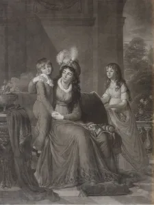 Portrait of Ekaterina Sergeevna Samoylova, nee Trubetskaya (1763-1830) with Children, 1797 Portrait of Ekaterina Sergeevna Samoylova, nee Trubetskaya (1763-1830) with Children, 1797