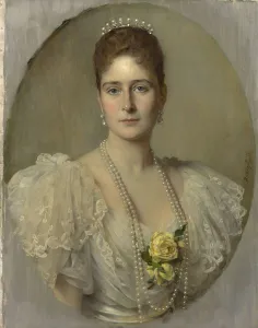 Portrait of Empress Alexandra Fyodorovna of Russia (1872-1918), the wife of Tsar Nicholas II, 1897 Portrait of Empress Alexandra Fyodorovna of Russia (1872-1918), the wife of Tsar Nicholas II, 1897