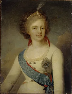 Portrait of Empress Maria Feodorovna (1759-1828) in the Chevalier Guard uniform, 1796 Portrait of Empress Maria Feodorovna (1759-1828) in the Chevalier Guard uniform, 1796