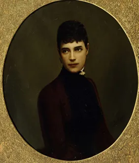 Portrait of Empress Maria Fyodorovna, Princess Dagmar of Denmark (1847-1928), Mid of the 19th cen Portrait of Empress Maria Fyodorovna, Princess Dagmar of Denmark (1847-1928), Mid of the 19th cen