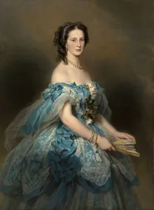 Portrait of Grand Duchess Alexandra Iosifovna of Saxe-Altenburg (1830-1911), 1859 Portrait of Grand Duchess Alexandra Iosifovna of Saxe-Altenburg (1830-1911), 1859