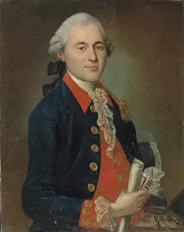 Portrait of Ivan Ivanovich Betskoi (1704-1795), with a compass and other instruments, 18th century Portrait of Ivan Ivanovich Betskoi (1704-1795), with a compass and other instruments, 18th century