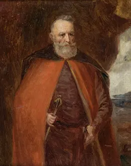 Heritage Oil On Canvas Prints: Portrait of Jan Karol Chodkiewicz-Study, before 1863. Creator: Leon Kaplinski