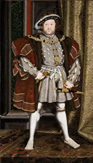 HenryVIII Prints: Heritage Images Print: King Henry VIII Portrait, 1537-1541