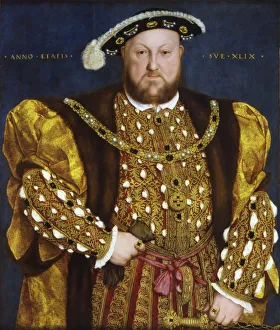 Portrait of King Henry VIII of England, 1540. Creator: Holbein, Hans Portrait of King Henry VIII of England, 1540. Creator: Holbein, Hans