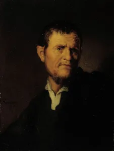 Oil Painting On Wood Prints: Portrait of a man, c1910s. Creator: Unknown