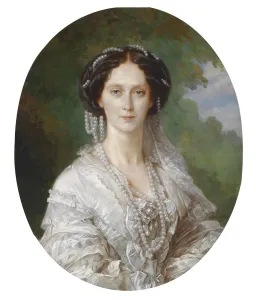 Portrait of Maria Alexandrovna (1824-1880), Empress of Russia, 1857. Artist: Winterhalter, Franz Xavier (1805-1873) Portrait of Maria Alexandrovna (1824-1880), Empress of Russia, 1857. Artist: Winterhalter, Franz Xavier (1805-1873)