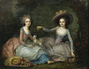 Portrait of Marie Antoinette and Princess of Lamballe, ca 1770 Portrait of Marie Antoinette and Princess of Lamballe, ca 1770