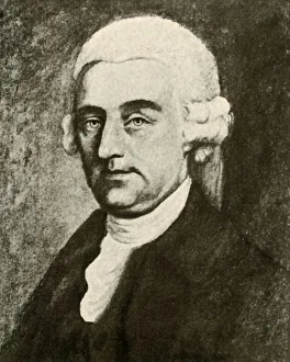 American Colonial Clothing Prints: Portrait of Nathaniel Appleton of Boston, in white wig with puffs, c1740, (1937)