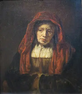 Rembrandt Prints: Rembrandt Print of an Elderly Woman