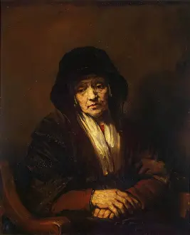 Rembrandt Prints: Rembrandt Print of an Elderly Woman