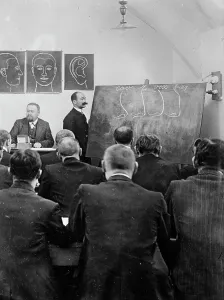 Alphonse Bertillon Prints: Portrait Parle Class, Paris, between c1910 and c1915. Creator: Bain News Service