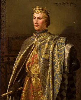 Portrait of Peter I (1334-1369), the king of Castile and Leon Portrait of Peter I (1334-1369), the king of Castile and Leon