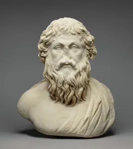 Print of a Philosopher in Chiton