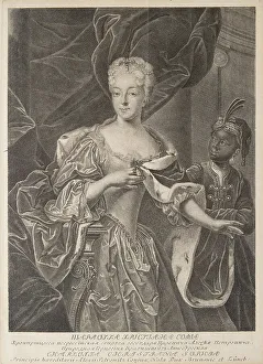 Portrait of Princess Charlotte of Brunswick-Wolfenbuttel (1694-1715), wife of Tsarevich Alexei Petro Artist: Wortmann Portrait of Princess Charlotte of Brunswick-Wolfenbuttel (1694-1715), wife of Tsarevich Alexei Petro Artist: Wortmann