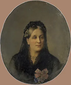 Portrait of Princess Maria Alexandrovna Dolgorukaya, nee Apraxina (1816-1892), Second Half of the 19 Artist: Anonymous Portrait of Princess Maria Alexandrovna Dolgorukaya, nee Apraxina (1816-1892), Second Half of the 19 Artist: Anonymous