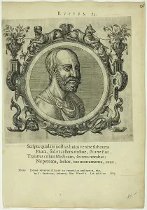 Historic Male Portraits Prints: Portrait of Ruffus, published 1574. Creators: Unknown, Johannes Sambucus