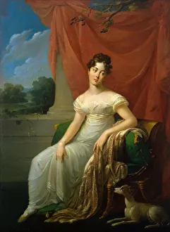 Portrait of Sofia Apraxina, 1818. Artist: Riesener, Henri-Francoiss (1767-1828) Portrait of Sofia Apraxina, 1818. Artist: Riesener, Henri-Francoiss (1767-1828)