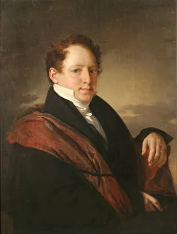 Portrait of Stepan Dmitriyevich Nechayev (1792-1860), 1830. Artist: Tropinin, Vasili Andreyevich (1776-1857) Portrait of Stepan Dmitriyevich Nechayev (1792-1860), 1830. Artist: Tropinin, Vasili Andreyevich (1776-1857)
