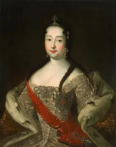Portrait of the Tsesarevna of Russia Anna Petrovna of Russia, (1708-1728), after 1721 Portrait of the Tsesarevna of Russia Anna Petrovna of Russia, (1708-1728), after 1721