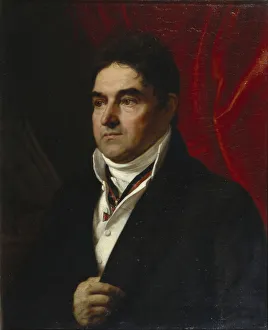 Portrait of Vasily Semyonovich Khvostov (1756-1832), 1814. Artist: Kiprensky, Orest Adamovich (1782-1836) Portrait of Vasily Semyonovich Khvostov (1756-1832), 1814. Artist: Kiprensky, Orest Adamovich (1782-1836)