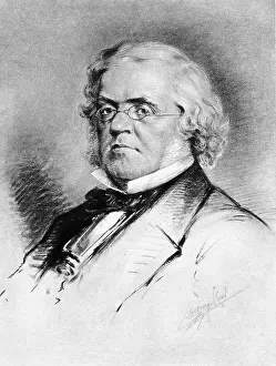 British Literary Figures Prints: Portrait of William Makepeace Thackeray, c1860s. Creator: Unknown