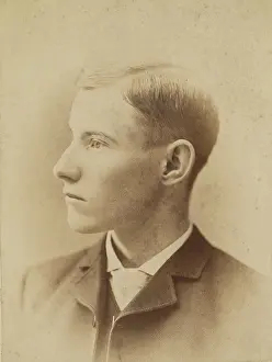 Albumen Silver Print Art Prints: Portrait of a young man, about 1885-1900. Creator: Chesley Brothers